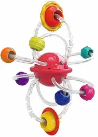 Jucarie pentru dentitie Hola Toys - Pentru abilități motorii și coordonare, Planete