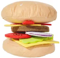 Set de joaca Classic World - Hamburger din material textil
