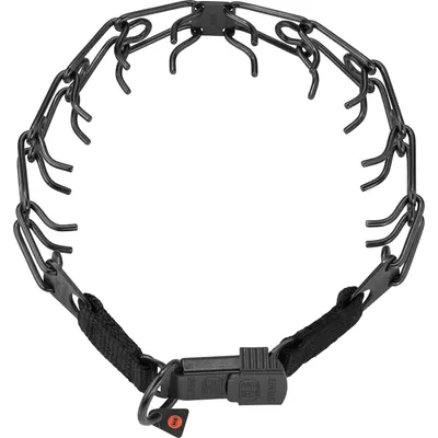 Zgarda otel inoxidabil NEGRU pentru dresaj Hermann Sprenger 60 cm