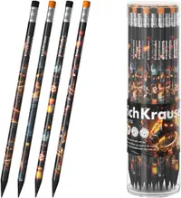 Creion de grafit cu radieră Erich Krause Mine Block - HB, sortiment