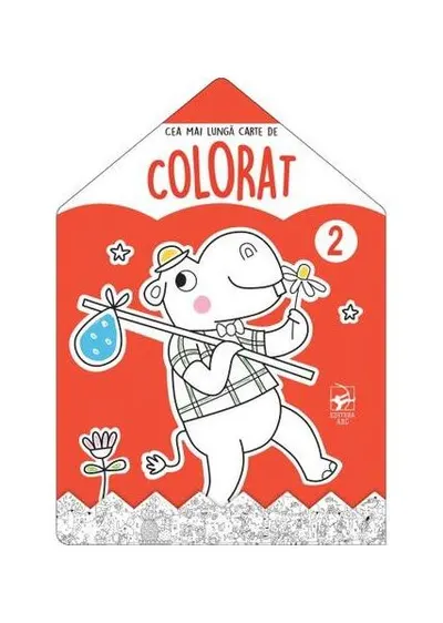 Hipopotamul. Cea mai lungă carte de colorat - Paperback brosat - ***