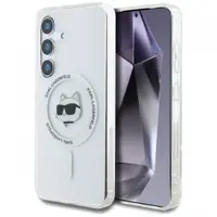 Husa MagSafe pentru Samsung Galaxy S25 S931, Karl Lagerfeld, IML Choupette's Head, Alba