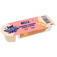 Sticks-uri si Crema de Ciocolata Alba cu Aroma de Zmeura si Stevie fara Zahar Adaugat 29g