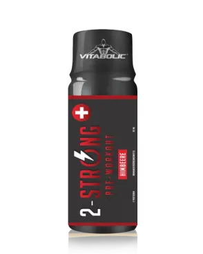 Pre-Workout 2-Strong Shot Zmeura, 60ml, Vitabolic