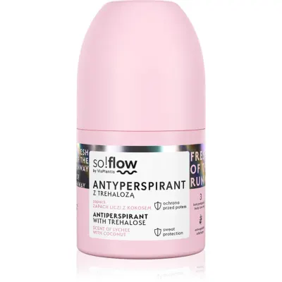 so!flow Antiperspirant antiperspirant roll-on pentru femei Scent of Lychee with Coconut 50 ml