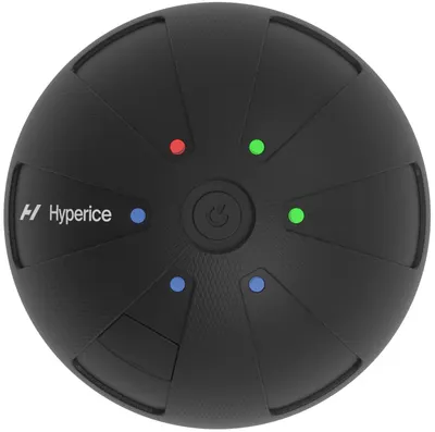 Minge vibrantă Hyperice - Hypersphere Go, 7.6 cm, negru