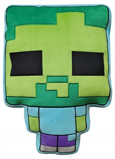 Figurină de pluș Halantex Games: Minecraft - Zombie, 45 cm