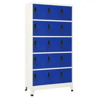 Gossi fiset, gri si albastru, 90x40x180 cm, otel