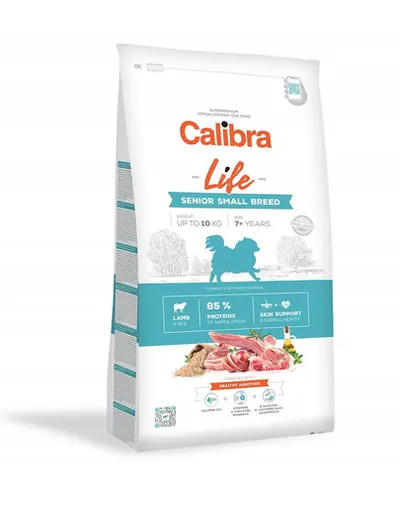 CALIBRA Dog Life Senior Small Breed Lamb hrana uscata superpremium pentru caini seniori de talie mica, cu miel 6 kg