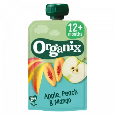 Piure ecologic BIO din Mar, Piersica si Mango 12+ luni, Organix | 100 g