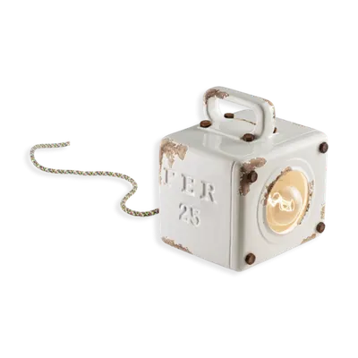 Veioza Retro Industrial Finish Vib - Vintage Bianco C1650