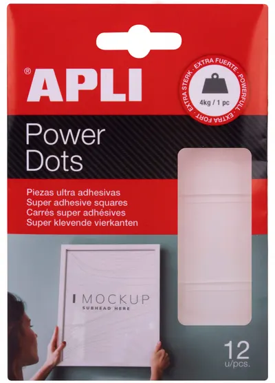 Apli Piese transparente ultra adezive APLI Power Dots