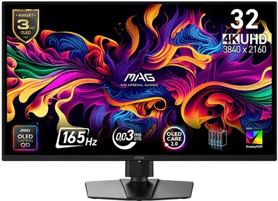 Monitor de jocuri MSI - MAG 322UP QD-OLED E16, 31.5'', 165Hz, FreeSync