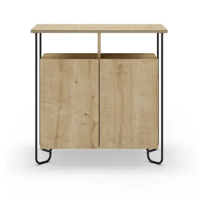 Dulap în culoare naturală cu aspect de lemn de stejar 80x80 cm Dilly – Marckeric