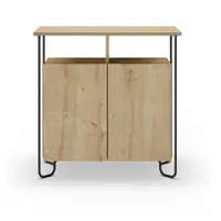 Dulap în culoare naturală cu aspect de lemn de stejar 80x80 cm Dilly – Marckeric