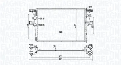 Radiator racire motor potrivit IVECO DAILY V, DAILY VI 2.3D-Electric 09.11