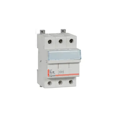 Suport fuzibile - pentru industrial siguranta cilindrica fuzibila 10 x 38 mm - 500 V~ - 3P