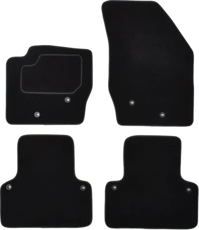 Covorase auto (set, velur, 4 bucati, culoare negru, 5 locuri) VOLVO XC90 I intre 2002-2014