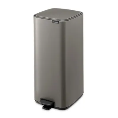 Coș de gunoi gri cu pedală din oțel 30 l Bo – Brabantia