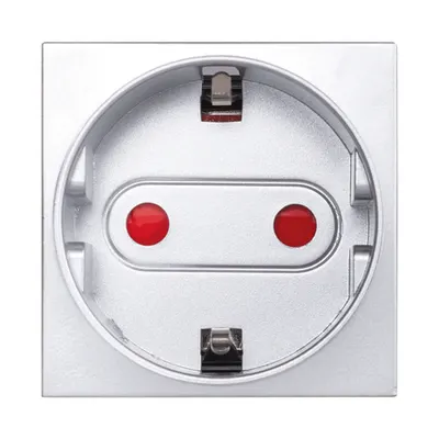 Moda Stila Gri Metalizat Priza CP ST German 2 Module