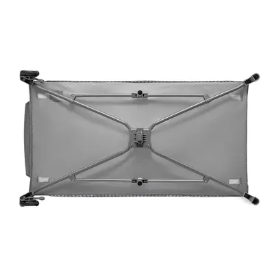 Patut pliant Lionelo Sven Plus Grey cu doua nivele, cu arcada jucarii, masuta de infasat, vibratii, melodii conform cu standardele europeane de securitate EN716 si EN12221