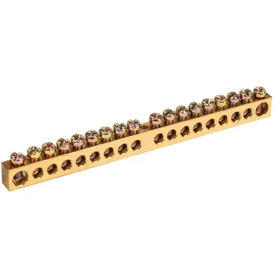 Neutral bus bars with Izolators 8x12mm 18/1 (18 groups /fixture on the center)