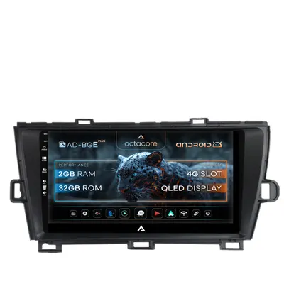 Navigatie Toyota Prius (2009-2014), Android, E-Octacore 2GB RAM + 32GB ROM, 9 Inch - AD-BGE9002+AD-BGRKIT089-B