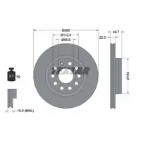 Disc frana TEXTAR 92120705