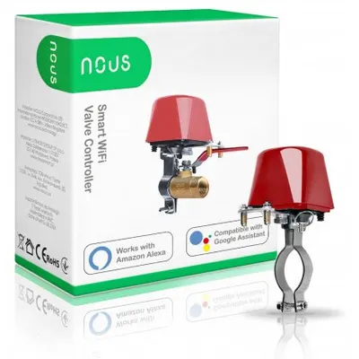 Electrovalva smart cu temporizator Wifi L3, control prin aplicatie Nous 5907772033951, fara robinet
