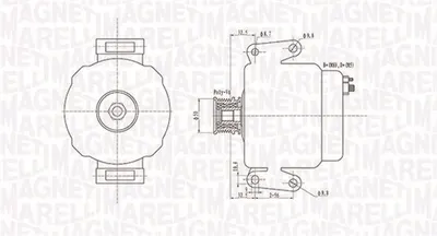Alternator (14v, 115a) Mercedes C T-Model (s202), C (w202), E T-Model (s210), E (w210), Sprinter 2-T (901, 902), Sprinter 3-T (903), Sprinter 4-T (904), V (638 2) 2.1d 2.2d 2.7d Intre 1997-2006
