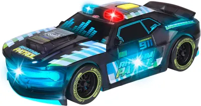 Jucărie pentru copii Dickie Toys - O mașină de poliție cu lumini intermitente