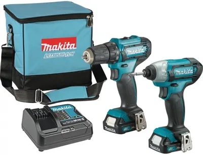 Set de șurubelnițe și chei fără fir Makita - CLX224SA, DF333DZ + TD110DZ