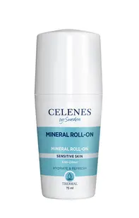 Deodorant roll on mineral fara parfum Thermal, 75ml, Celenes