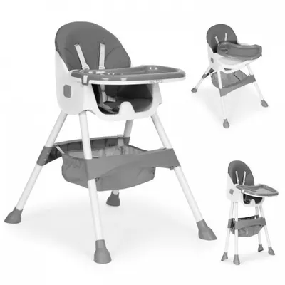 Scaun de masa pentru copii Ecotoys HC521 Gri