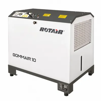 Motocompresor stationar ROTAIR GOMMAIR 10-13 debit 800 l/min/13bar motor diesel Yanmar 10.5 KW