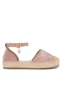 Espadrile copii - roz - din tesatura textila