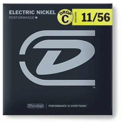 Corzi de chitară electrică Jim Dunlop - Nickel Wound, DEN1156DC, 11-56 Drop C