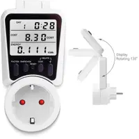 Priza inteligenta cu contor energie LCD reglabil 135 , 230V, 16A, 3680W, monitorizare consum si cost in timp real, memorie SINOTIMER DDS107L-EU