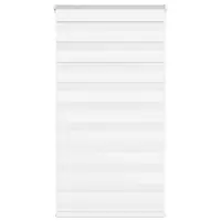 vidaXL Jaluzea tip zebra alb lățime țesătură 75,9 cm poliester
