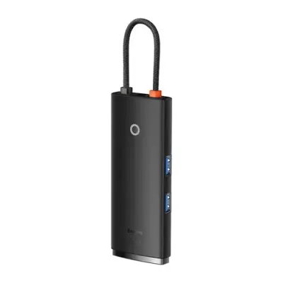 HUB USB Baseus Lite, 2x USB 3.0, HDMI, USB-C, TF/SD, 100 W (Negru)