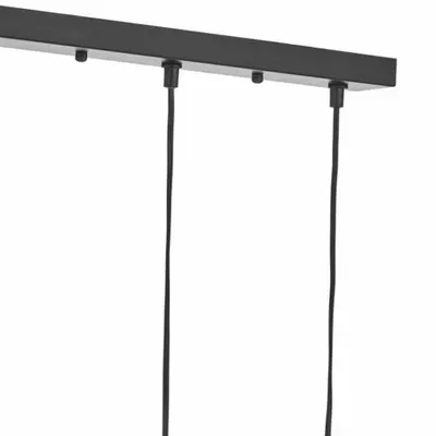 Lampa suspendata Dax 3 Light Bar Pendant Black & Polished Chrome