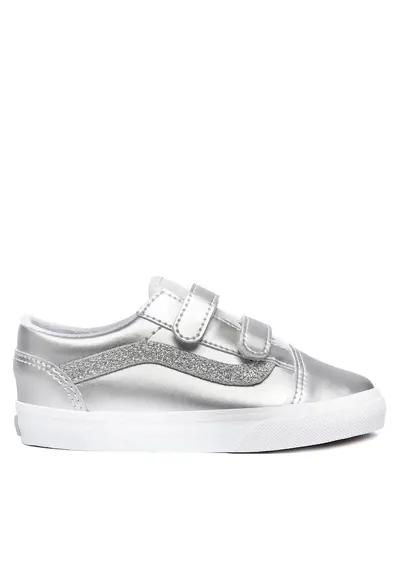 Pantofi copii - Old Skool piele ecologica - gri argintiu - Argintiu