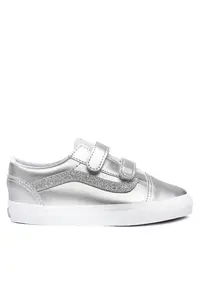 Pantofi copii - Old Skool piele ecologica - gri argintiu - Argintiu