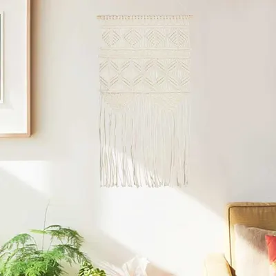 vidaXL Cuier de perete macrame, 40x80, bumbac