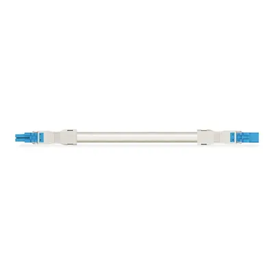 pre-assembled interconnecting cable; Eca; Socket/plug; 2-pole; Cod. I; H05VV-F 2 x 1.5 mm²; 6 m; 1,50 mm²; blue