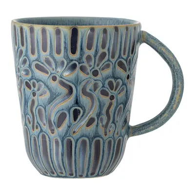 Cană albastră din gresie ceramică 150 ml Samsin – Bloomingville