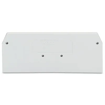 End and intermediate plate; 2 mm thick; light gray