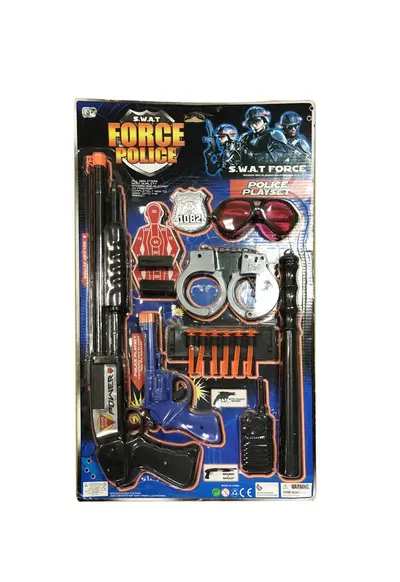 Set Jucării Poliţie „S.W.A.T. Force Police”, Puşcă, Pistol, Cătuşe, Baston şi Accesorii 6511110056275 (copie) Engros