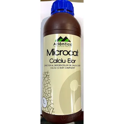 Microcat Calciu-Bor 1L ingrasamant foliar pentru carente de Calciu si Bor, Atlantica Agricola, contine Calciu, Bor, Azot, aminoacizi, acizi organici (grau, porumb, rapita, floarea soarelui, cartof, mazare, gazon, pomi fructiferi, vita de vie) - Default T