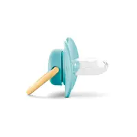 Suzeta din silicon moale cu capac 0 luni+ Aqua Blue